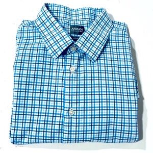 Armani Men's Blue Dress Shirt EUC